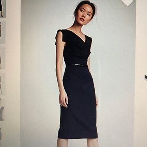 Black Halo Black Midi Dress
